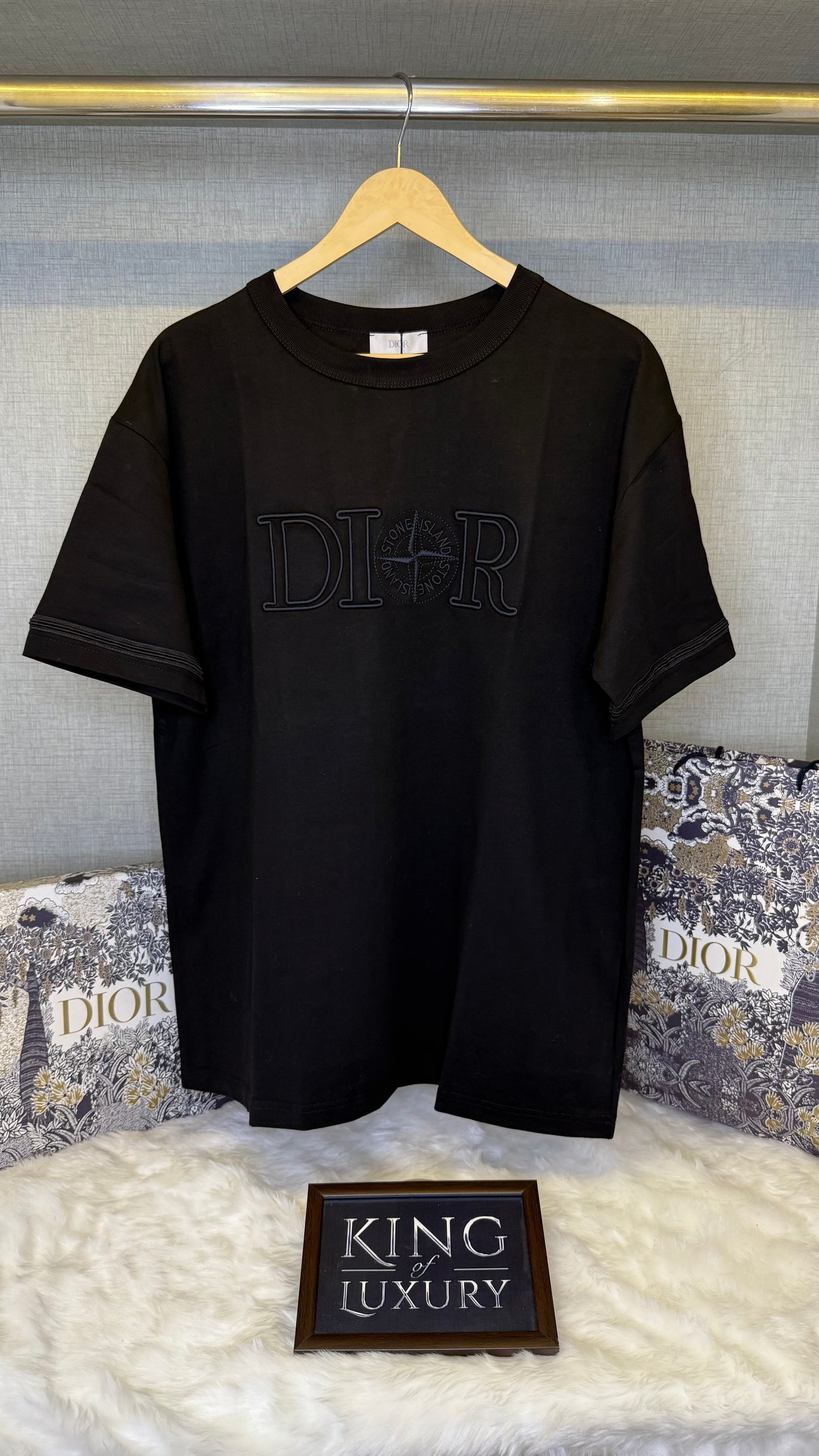 Diorr x Stone Island T-Shirt Black