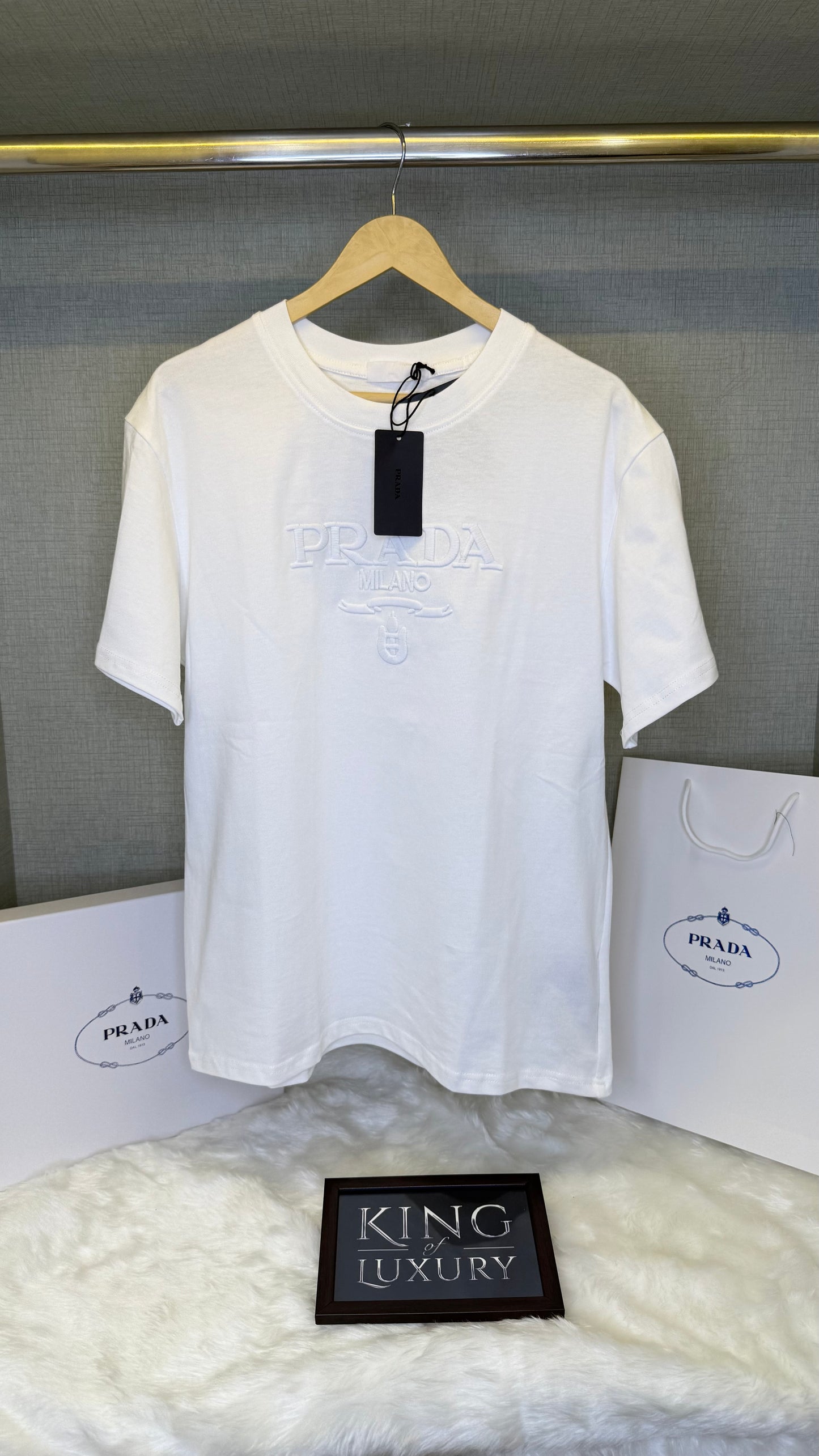 Raised Logo crewneck t shirt