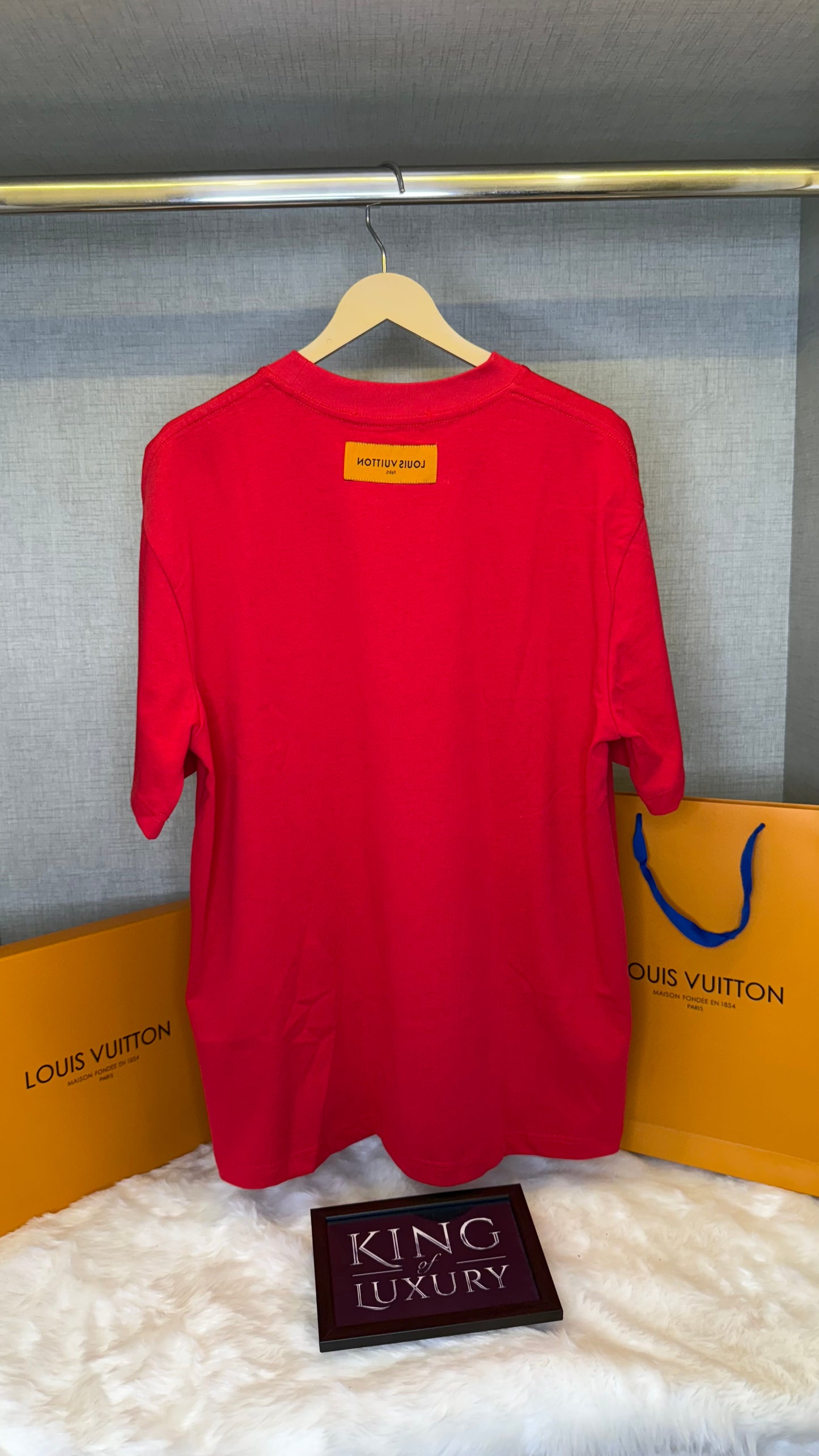 Cotton Pique T-Shirt With Embroidered LV Patch