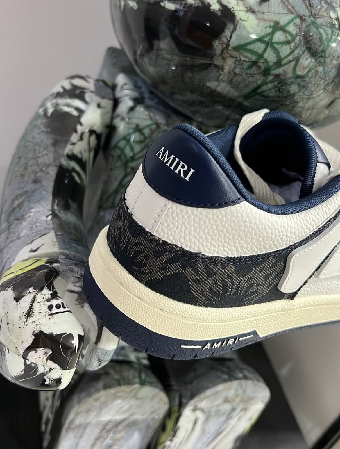 Amiri Skel Top Low Ma Quad Midnight Indigo