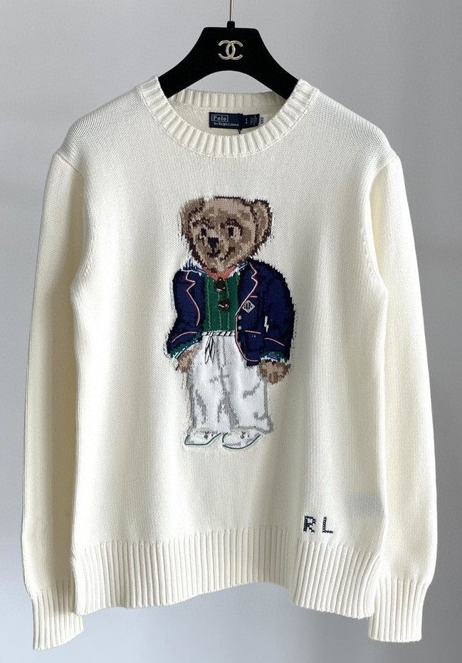 RALPH LAUREN Women's Polo Bear Rib Knit Sweater