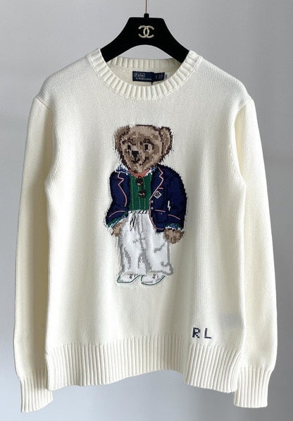 RALPH LAUREN Women's Polo Bear Rib Knit Sweater