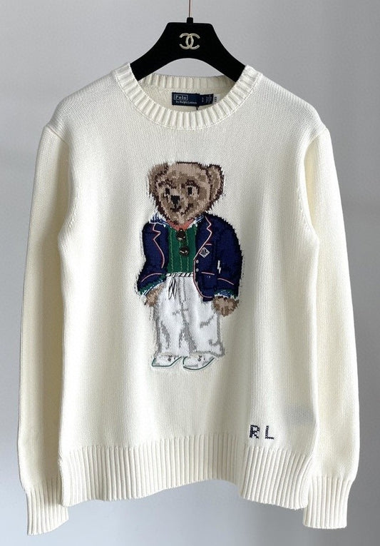 RALPH LAUREN Women's Polo Bear Rib Knit Sweater