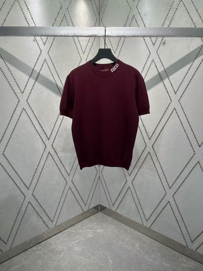 Gucci SILK COTTON T-SHIRT WITH GUCCI INTARSIA