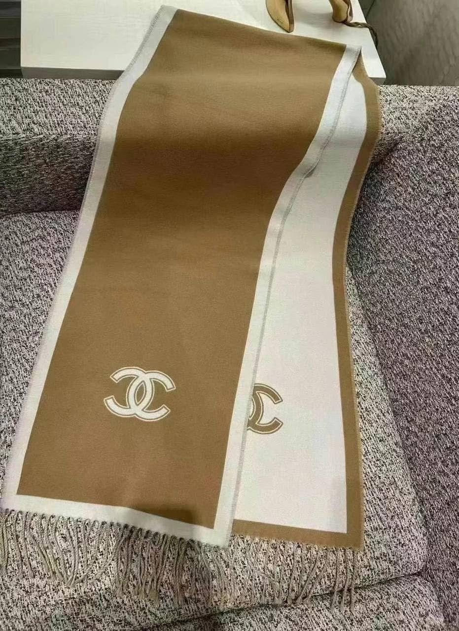 CHANEL Knit Scarves Unisex (Reversable)