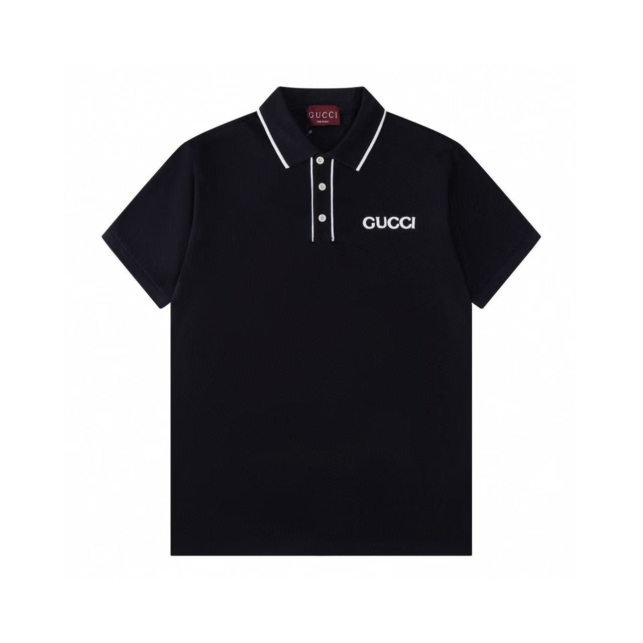 Gucci EMBROIDERED COTTON PIQUET POLO SHIRT