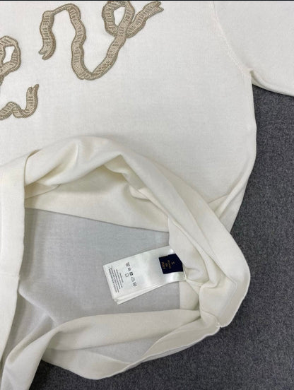 louis vuitton Embellished Short-Sleeved Cotton Crewneck