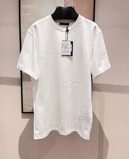 Monogram Embroidered Cotton T-Shirt
