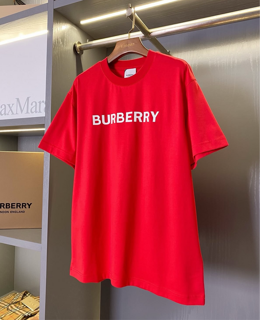 Harriston Cotton Graphic Red Tee for Men