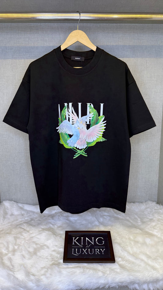 Love Birds Crewneck T-Shirt Black